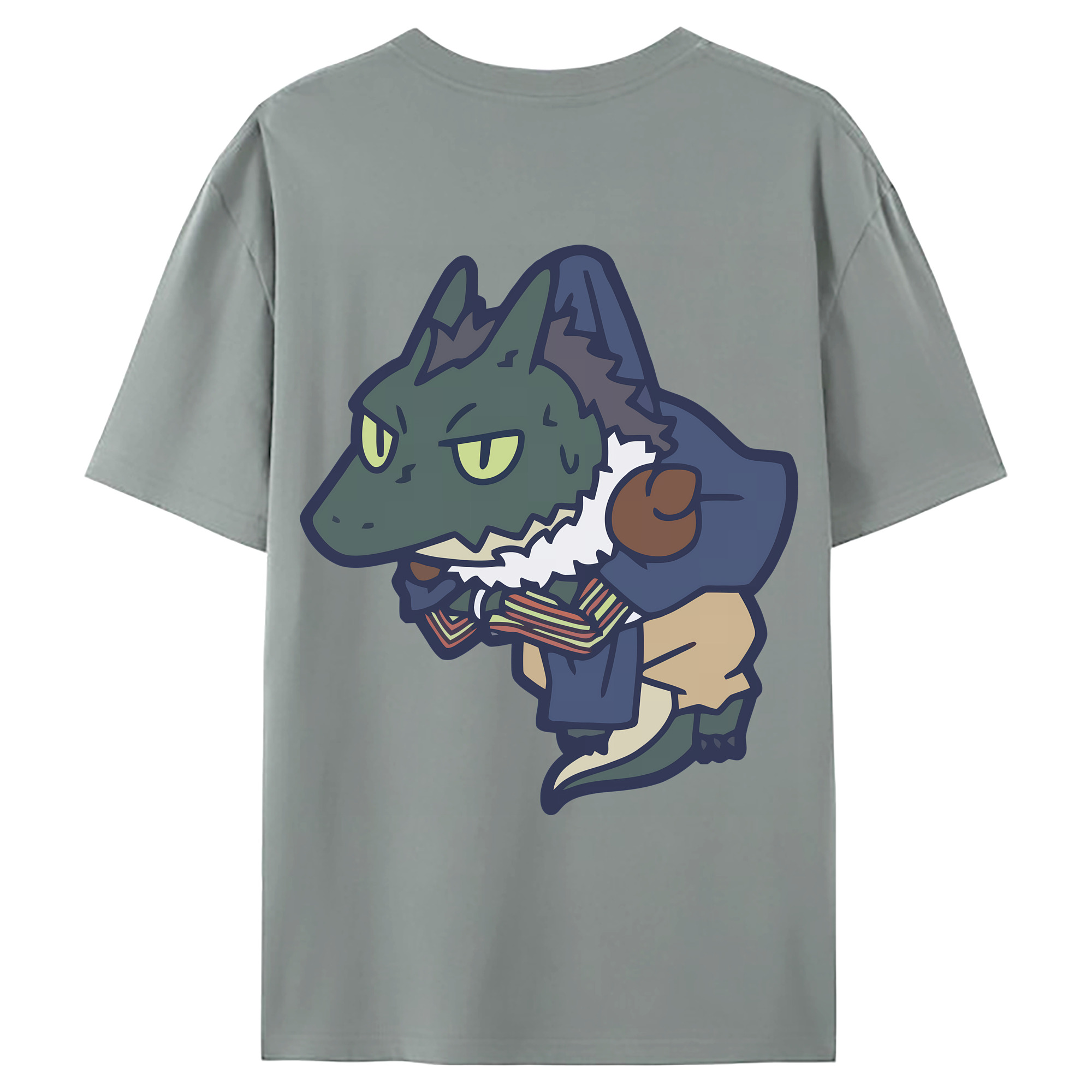（画像用） 転スラ Regarding Reincarnated to Slime 綿100％ メンズ半袖Tシャツ（バックプリント） 通気性
